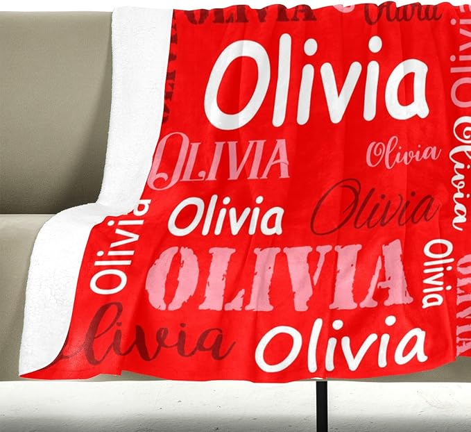 Gudina Personalized Name Blankets and Throws, Custom Blanket - Image 4