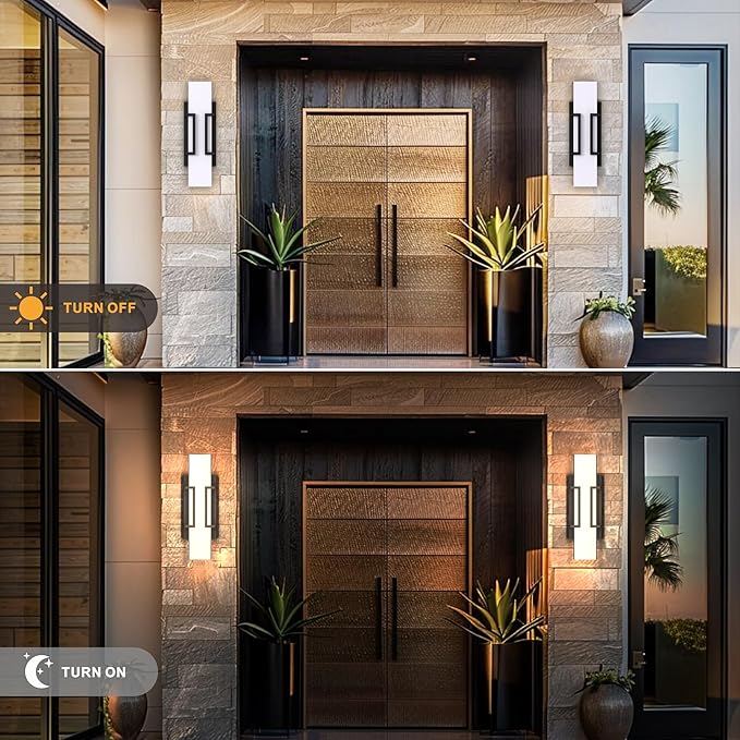 Hyunbae LED Wall Sconce Lights, Waterproof Porch Lamp - Image 5