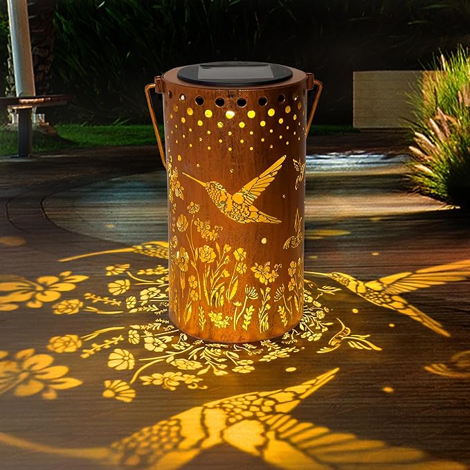 Hummingbird Solar Lanterns Outdoor Waterproof, Birthday Gifts by ANYTALK