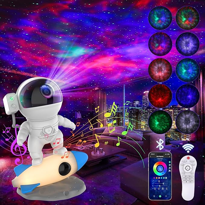 Astronaut Galaxy Projector for Bedroom, Star Projector Galaxy Light by FlyLily