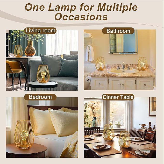 TRIROCKS Metal Cordless Table Lamp - Image 6