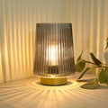 Battery Operated Lamp with Timer, Small Cozy Table Lamp by LUSHARBOR