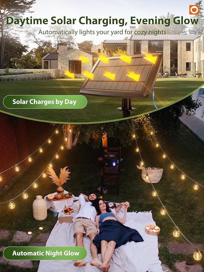 addlon 150FT Solar String Lights Outdoor Waterproof - Image 5