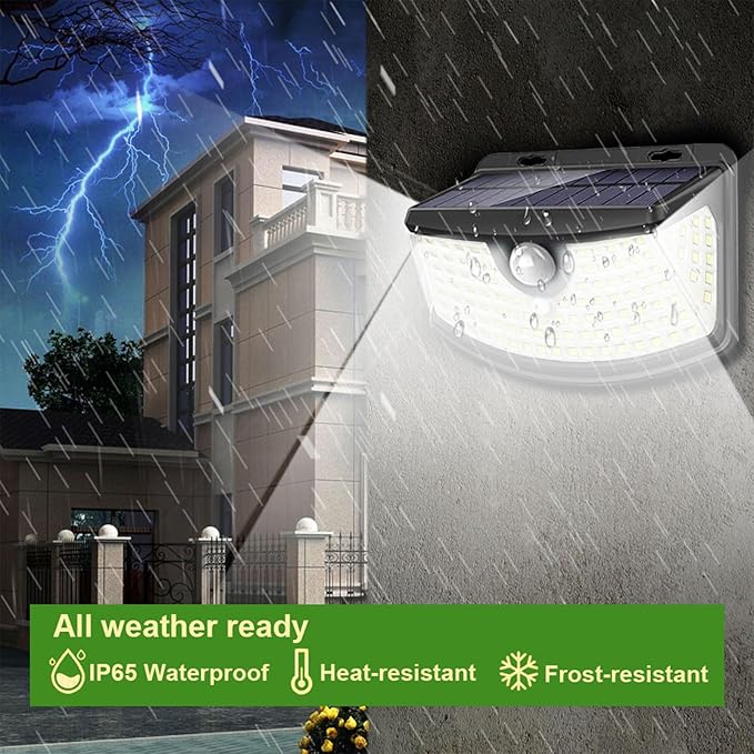 Aootek New Solar Motion Sensor Lights 120 LEDs - Image 2