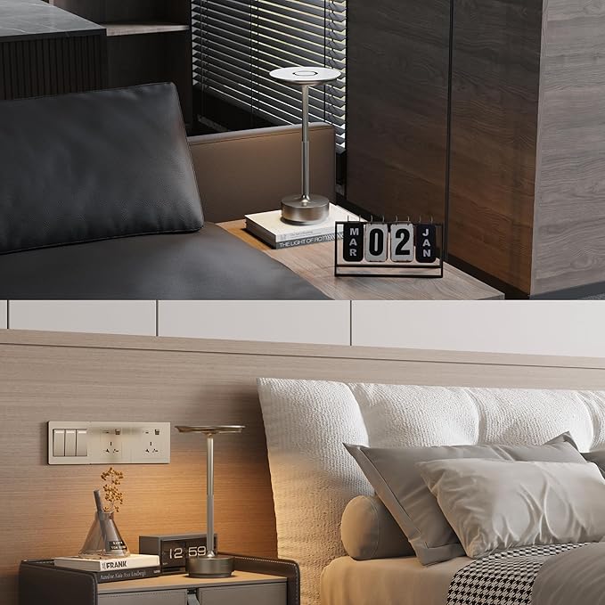 2 Pack Cordless Table Lamp, LED Rechargeable Table Light - Image 6