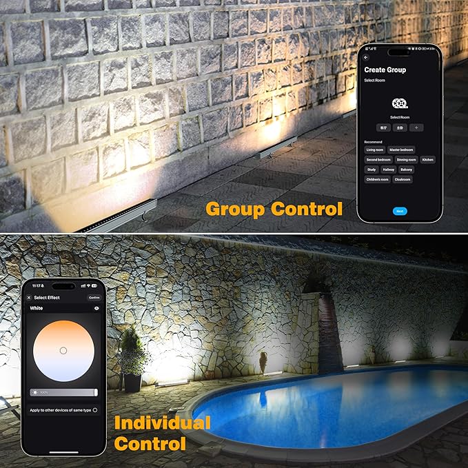 Smart Wall Washer Lights Adjustable Color Temperature 2700K-6500K, 72W 9600lm - Image 3