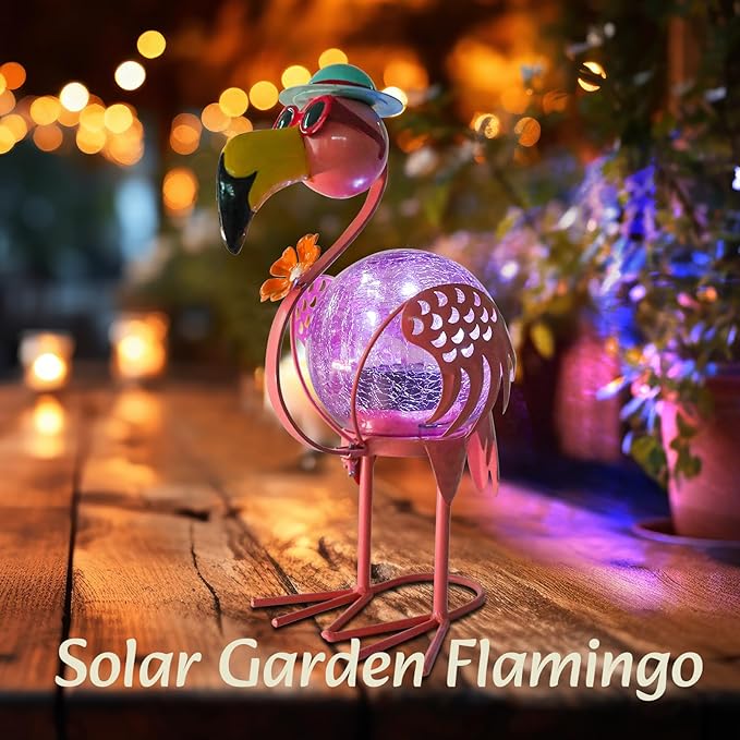 MUMTOP Flamingo Solar Lights Outdoor, Decorative Waterproof LED Solar Lanterns - Image 5