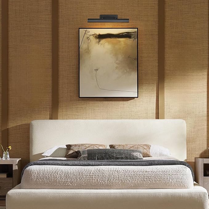 Matte Black Picture Lights for Wall, 3-Light Bronze Art Light, Warm White 2700k - Image 8