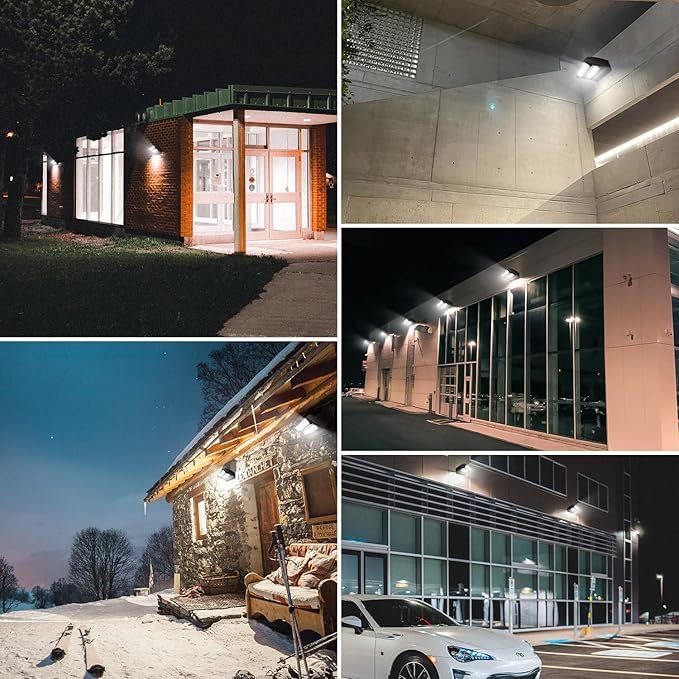 OSTEK LED Wall Pack Light 80W Rotatable Adjustable 5000K 11000LM, Outdoor - Image 7