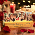 Personalized Couple Photo Collage Night Light – Custom Name, Photo & Quote by Thunala