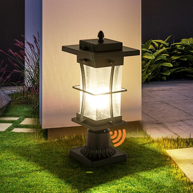 Dusk to Dawn Outdoor Post Light Fixture Waterproof Pole Mount Light - Image 8