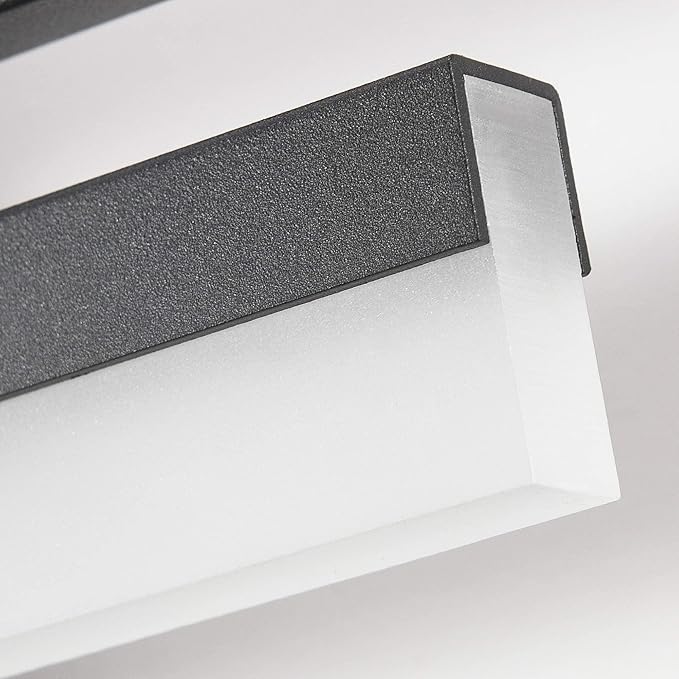 PRESDE 48 Inch Bathroom Light Fixtures Black Vanity Light Bar LED Modern Bath - Image 6
