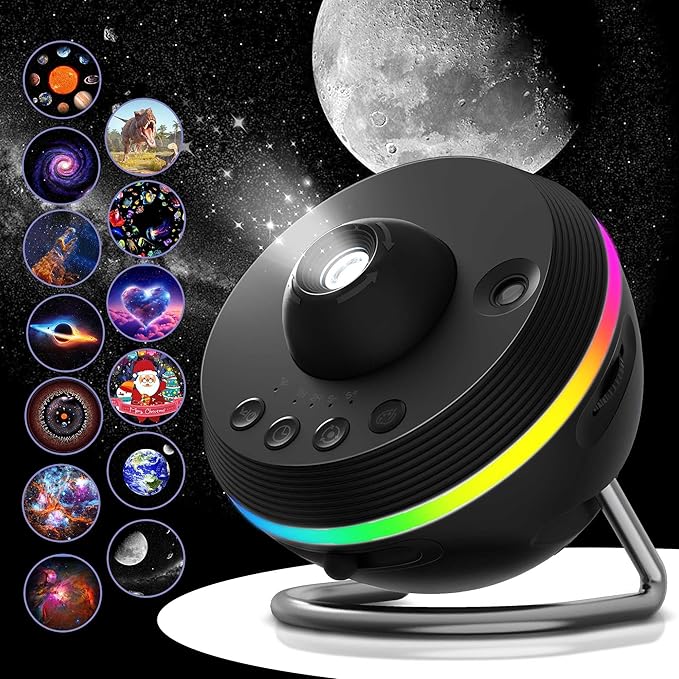 L LOHAS LED Galaxy Projector, Star Projector Planetarium Night Light, 13 in 1 - Image 9