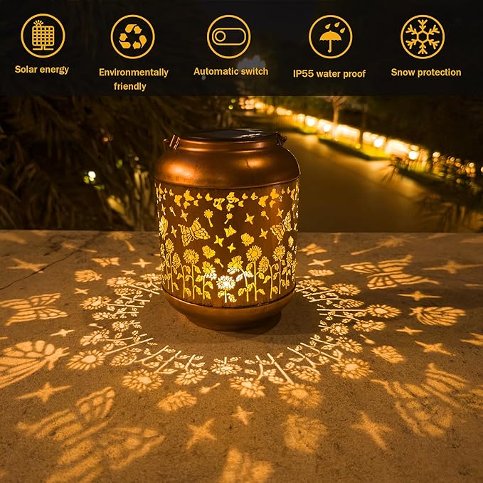 Solar Lanterns Outdoor Waterproof, Butterfly Gifts - Image 4