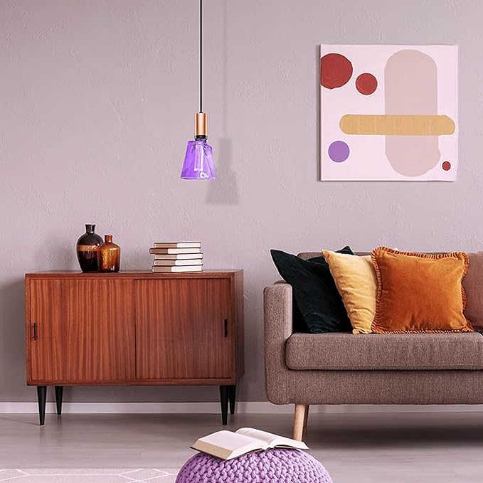 Next Glow Purple Light Bulbs LED Vintage Light Bulb 3.5W Equivalent 20W Ice - Image 2