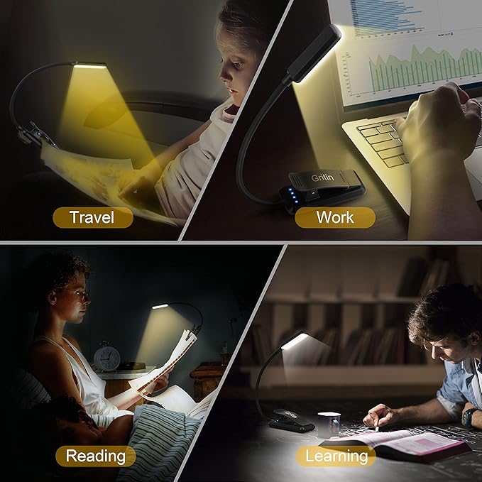 Gritin 9 LED Rechargeable Book Light - Image 7