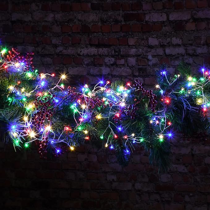 Dazzle Bright Fairy Lights Battery Operated, 20 FT 60 LED Silver Wire - Image 5