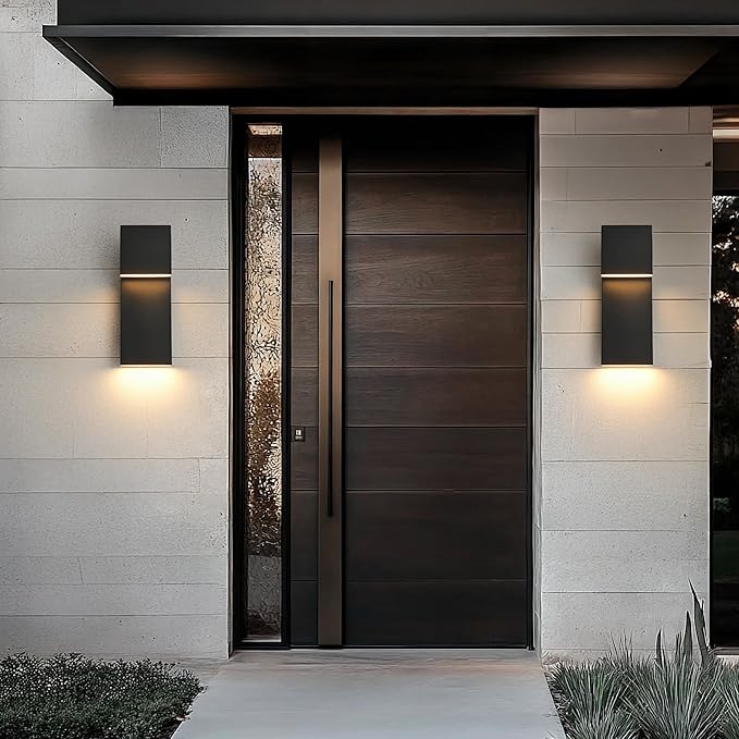 Modern Large Outdoor Wall Lights Integrated LED Outdoor Wall Sconces Lighting - Image 2