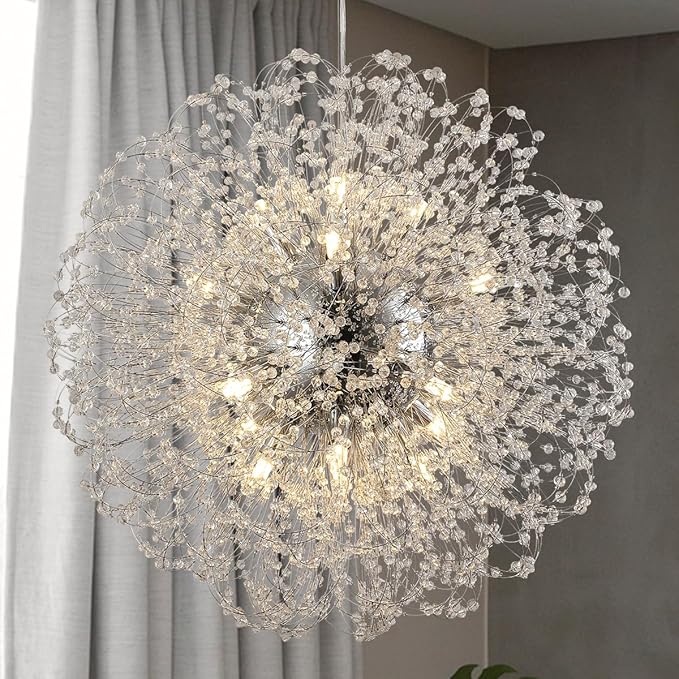 Dandelion Crystal Chandelier by Lamparko