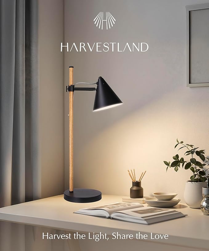 HarvestLand Noah Black Desk Lamp – Adjustable Architect Desk Lamp, Industrial - Image 6