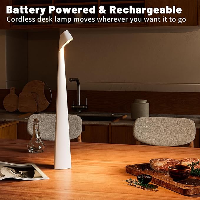 Portable LED Table Lamp 3-Levels Brightness, Rechargeable Battery Up to 48 - Image 9