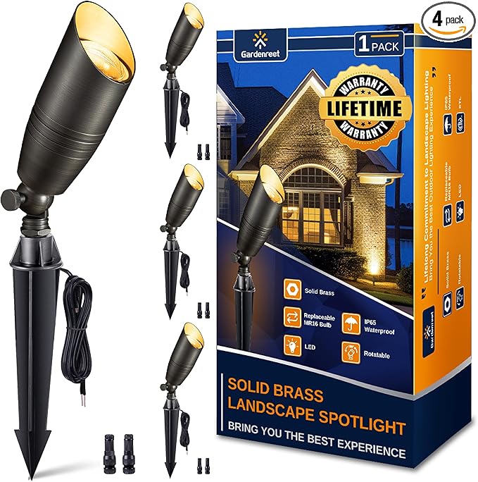 Gardenreet Brass Landscape Lighting by Gardenreet