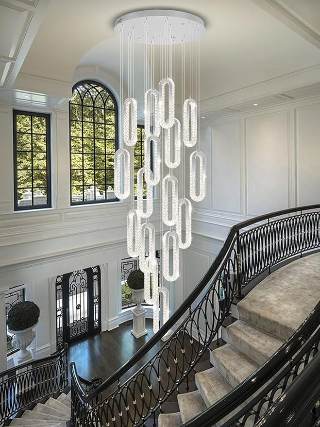 H138 LED Crystal Chandelier, Contemporary Chandeliers Large Pendant Light - Image 8