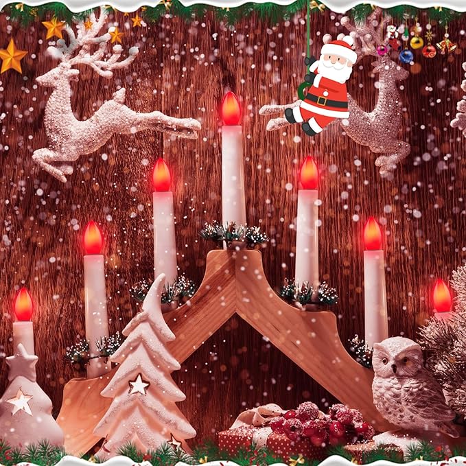 25 Pack C7 Red Replacement Bulbs, Christmas Light Bulbs Vintage Ceramic Opaque - Image 6