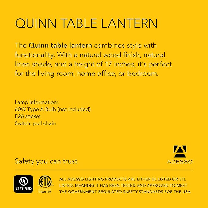 Adesso Quinn Table Lantern - Image 7