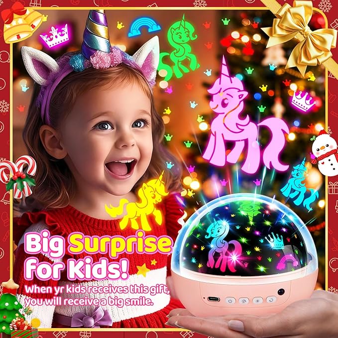 COOLNIGHT Unicorn Night Light Star Projector - Image 6