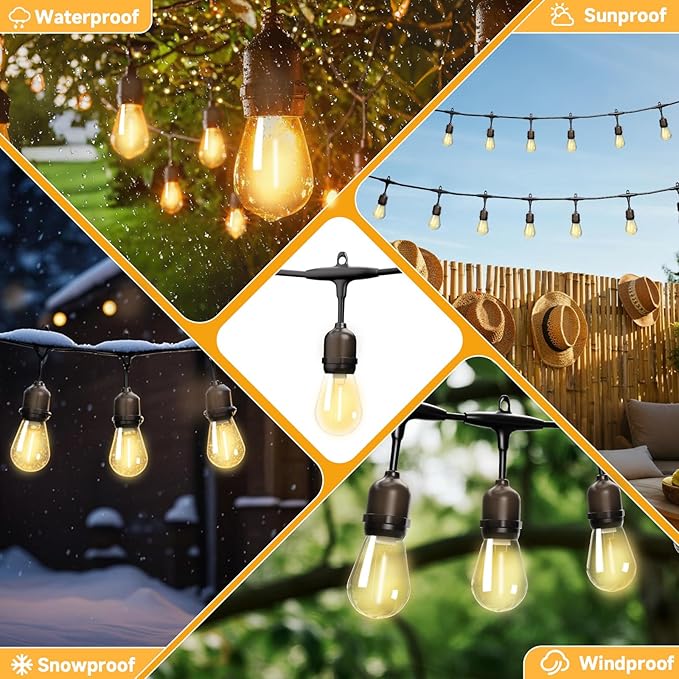 Outdoor Safety String Lights 100FT - Image 5