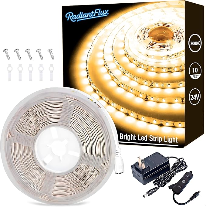 RadiantFlux 30ft Warm White Led Strip Lights by RadiantFlux