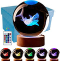 Large Shark Crystal Ball Night Light by Unknown