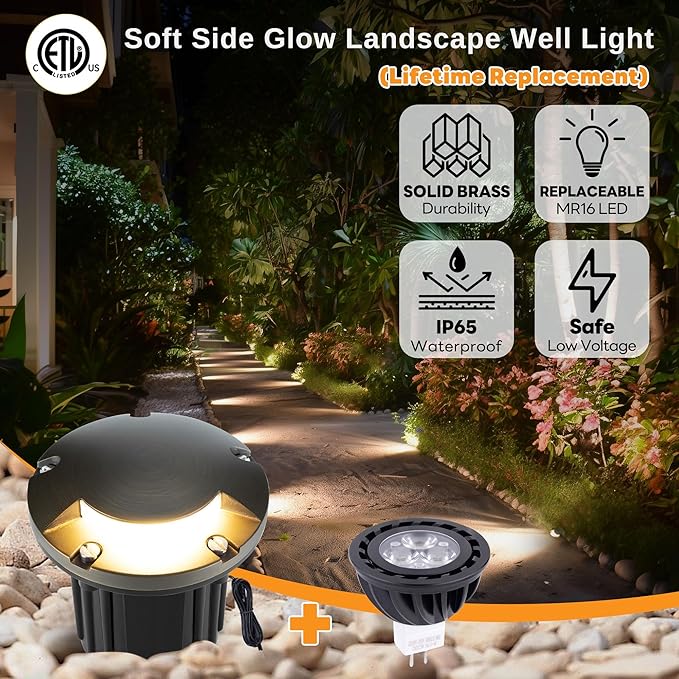 Gardenreet Landscape Brass Well Lights - Image 2