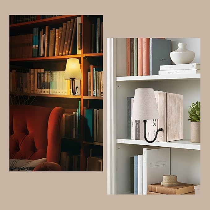 AELS Wooden Bookshelf Lamp - Image 4