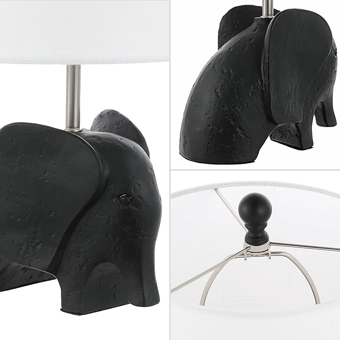 JONATHAN Y JYL1143A 17.5" Bohemian Elephant Table Lamp - Image 4