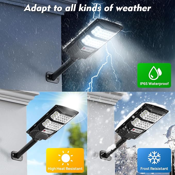 Solar Street Lights Outdoor Waterproof, Motion Sensor Security Light, Dusk to - Image 5
