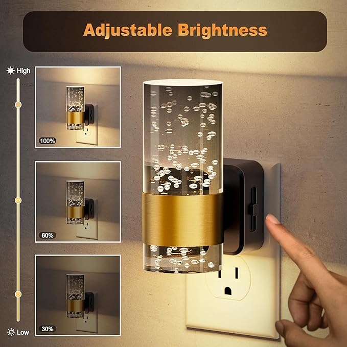 JandCase Night Lights Plug into Wall, 2 Pack Automatic LED Night Light - Image 2