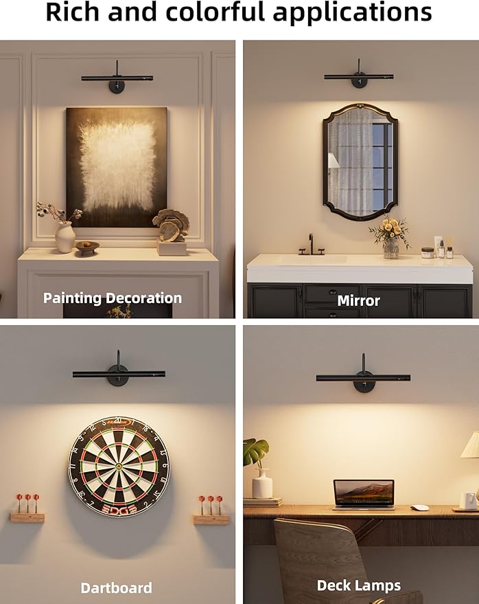 VOLISUN Picture Lights for Wall, 15.7'' Rechargeable Picture Light Battery - Image 6