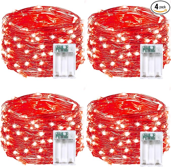 4-Pack Fairy Lights Battery Operated by EXF