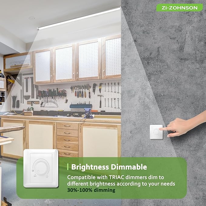 6 Pack Dimmable 4 Foot Led Shop Light, 30W 3900LM 3000-6500K Tunable, T8 - Image 3