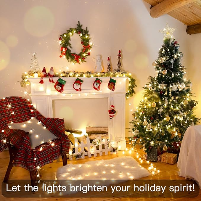 suddus Battery Operated Christmas Lights, 50 Led Twinkle Lights - Image 2