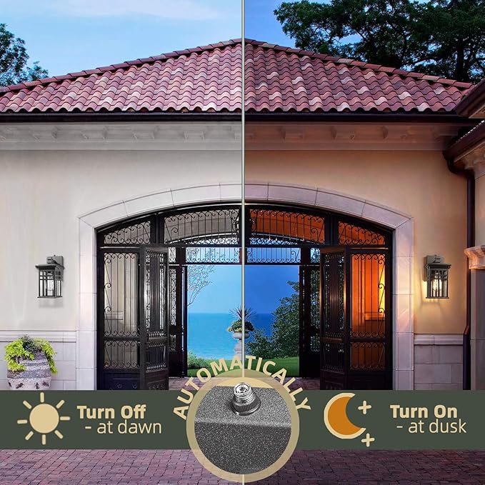 Dusk to Dawn Sensor Outdoor Wall Sconces - Image 3