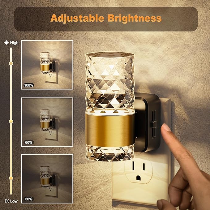 JandCase Night Light, Automatic Night Lights Plug into Wall, 3000K LED - Image 2