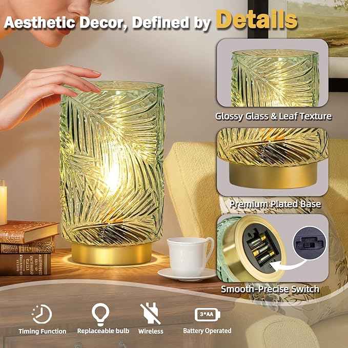 Battery Operated Table Lamp, Cordless Lamps - Image 6