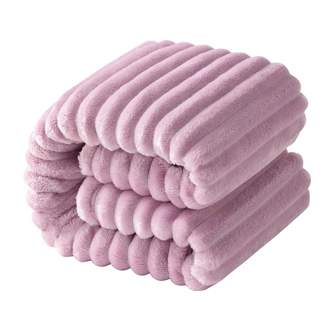 NTBAY Plush Flannel Twin Bed Blanket, 60X80 Inches Soft and Warm Lightweight by NTBAY