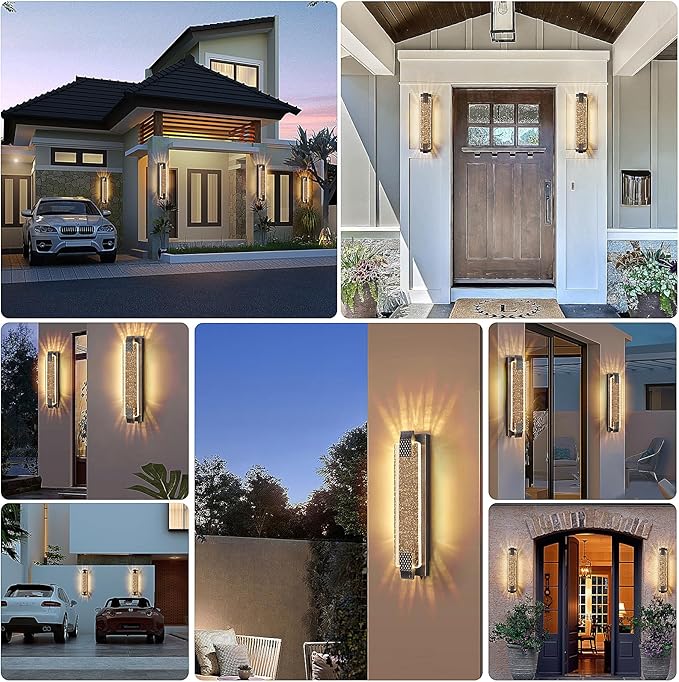 camuucci Dusk to Dawn Outdoor Light, 23.6 Inch LED Porch Lights Outdoor - Image 2