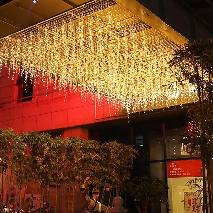 LED Icicle Christmas Lights, 13FT 96 LEDs Fairy String Lights Extendable - Image 7
