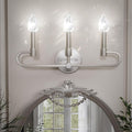 Bathroom Vanity Light, 3 Light Brushed Nickel Vanity Lights by Weyderk