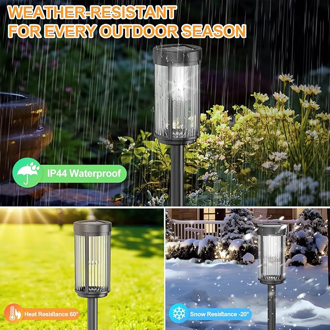 EXCMARK 12 Pack Outdoor Solar Lights Waterproof - Image 6